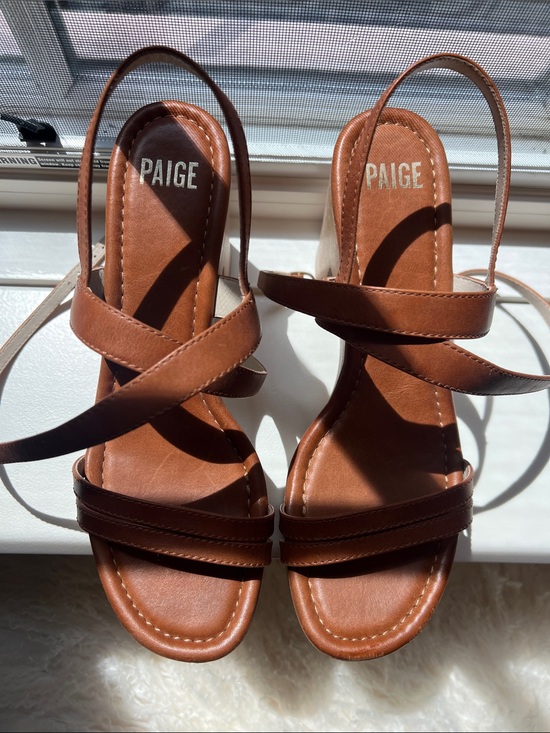 Paige Size 10 1/2 Rory Platform Clog Sandals, Clay